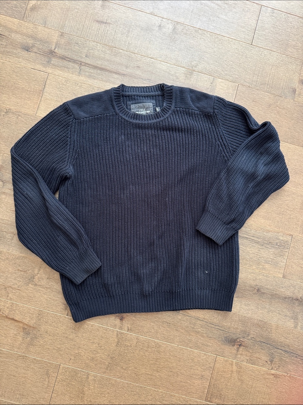 Men's Navy Crewneck Knit Sweater